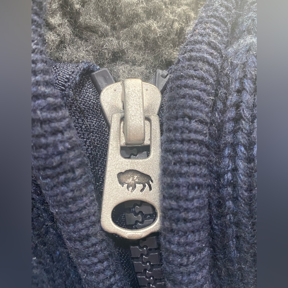 Buffalo David Bitton Sweater Sherpa Lined  Zip-Front Hoodie Men's Size XXL - Picture 6 of 9